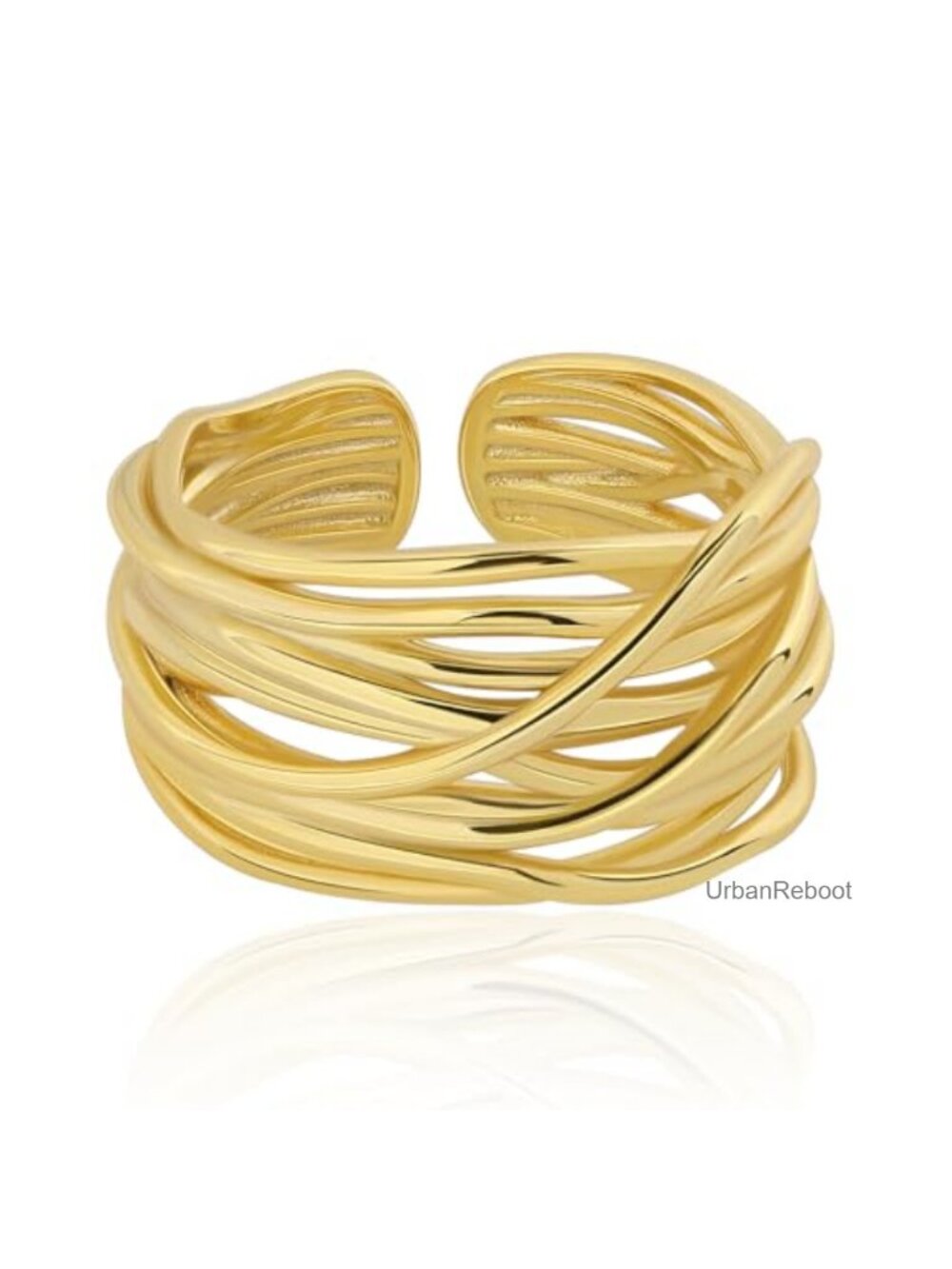 925 Sterling Silver Thumb Ring for Women Hammered Chunky Band Stackable Ring